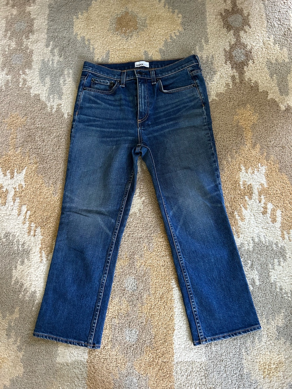 ASKK NY High Rise Cropped Straight Jean Women’s Size 27 EUC!